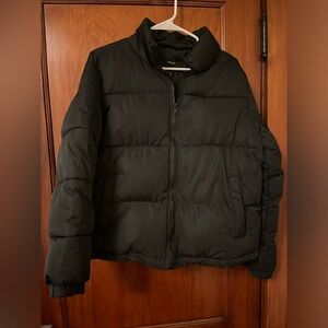 Forever 21 Black Puffer Coat